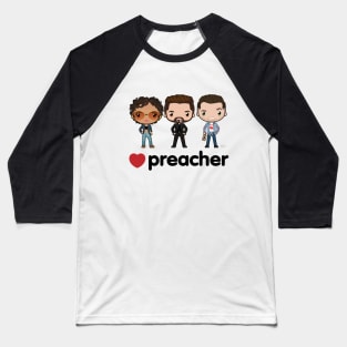 Love Preacher - Tulip, Jess & Cas Baseball T-Shirt